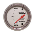 Autometer Marine Chrome Gauge 2-5/8in Electric Trim Level Gauge 0OHM Down - 90OHM Up 200767-35