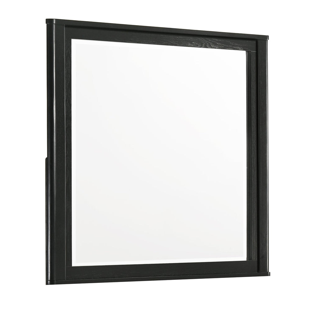 Opel Modern Beveled Bedroom Mirror with Deep Frame Profile