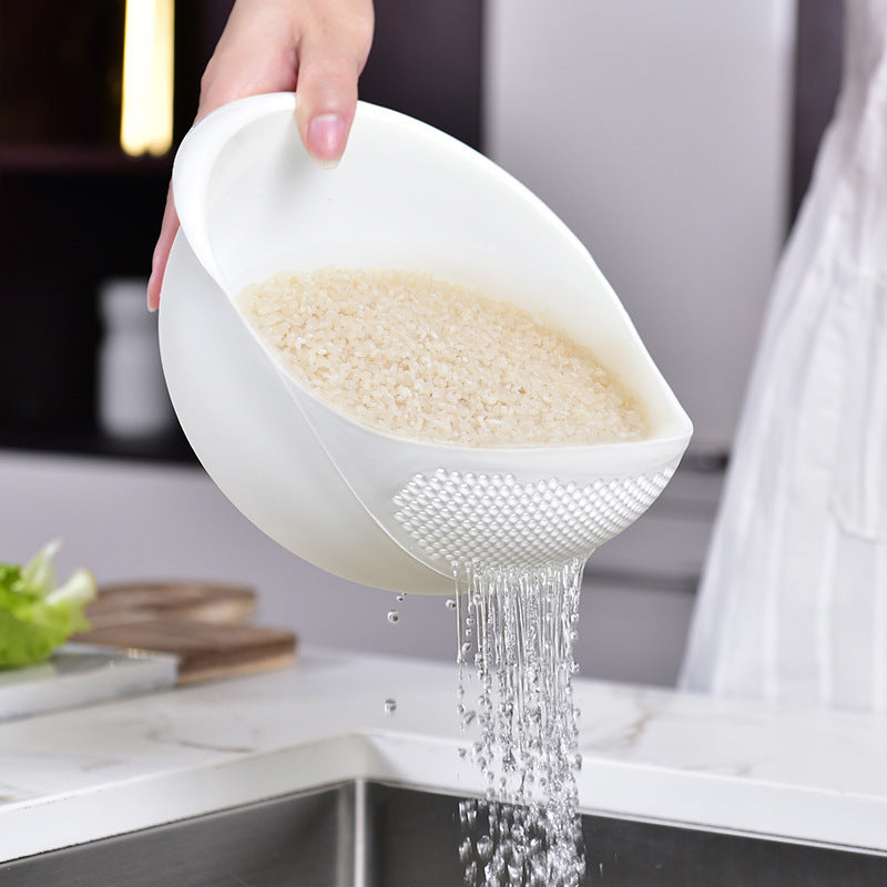 Multi-functional Thickened Round Plastic Fruit And Vegetable Draining Basket