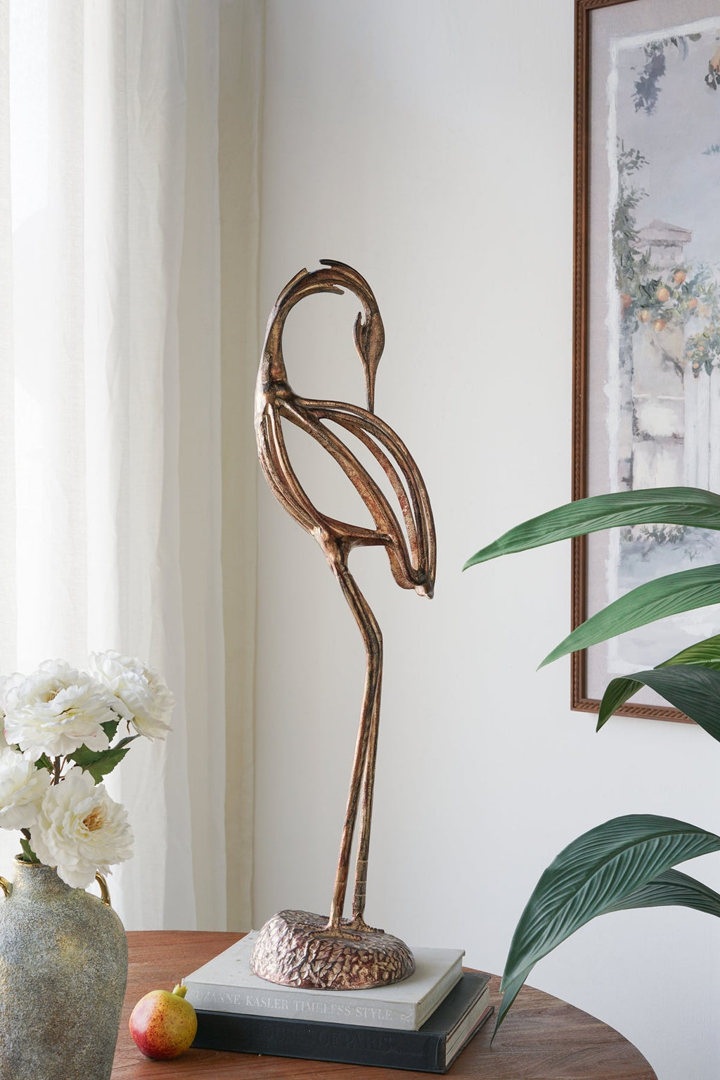 Aluminum Heron Sculpture Bird Statue