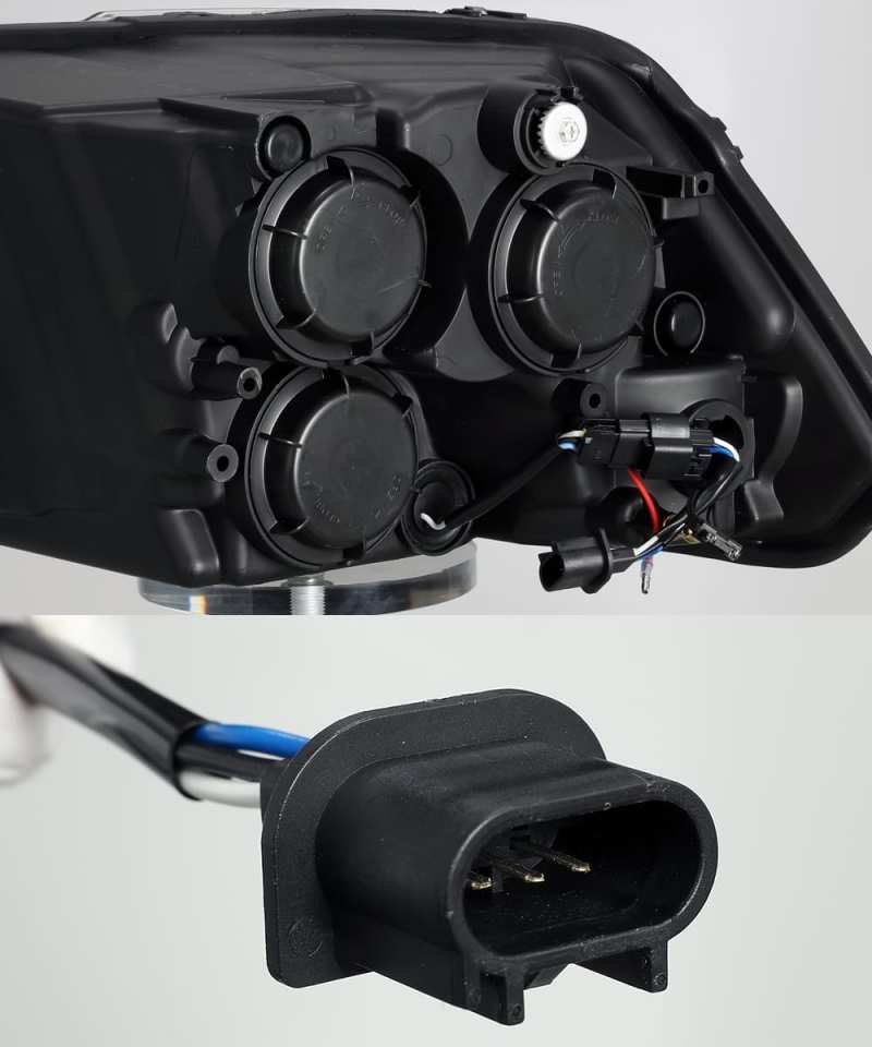 AlphaRex 09-18 Dodge Ram 1500HD LUXX LED Proj Headlights Plnk Style Blk w/Activ Light/Seq Signal/DRL 880539 *Discontinued