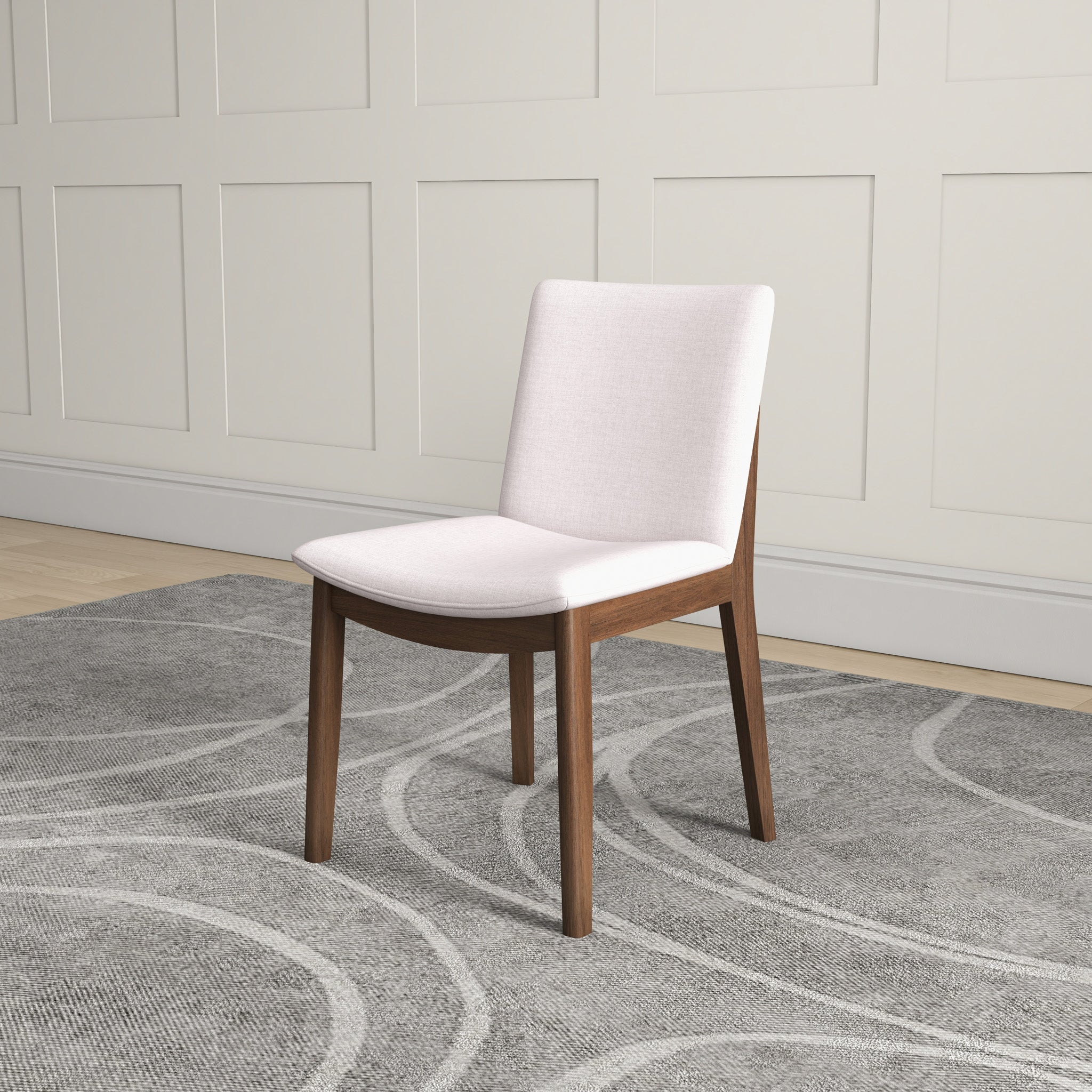 Modern Laura Mid-Century Modern Solid Wood Dining Chair Set