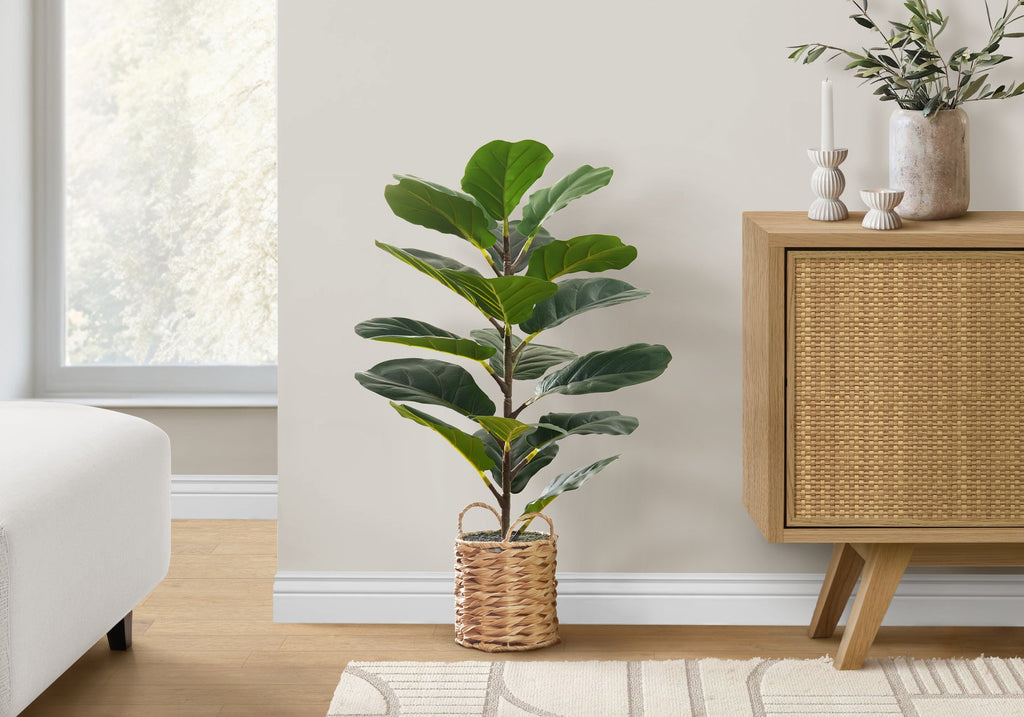 28" Tall Artificial Fiddle Tree Indoor Plant