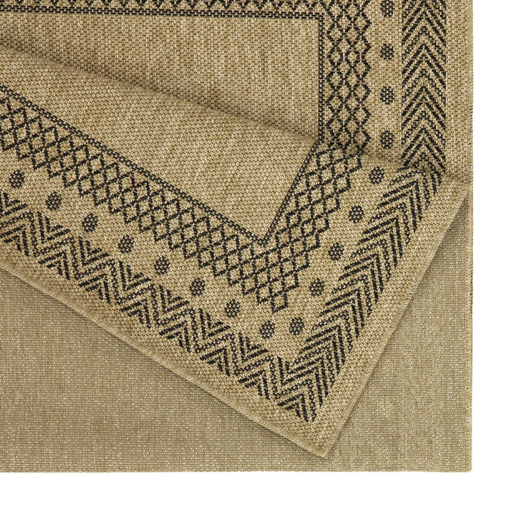 Earth GC_NTL1006 Jute/Black Area Rug