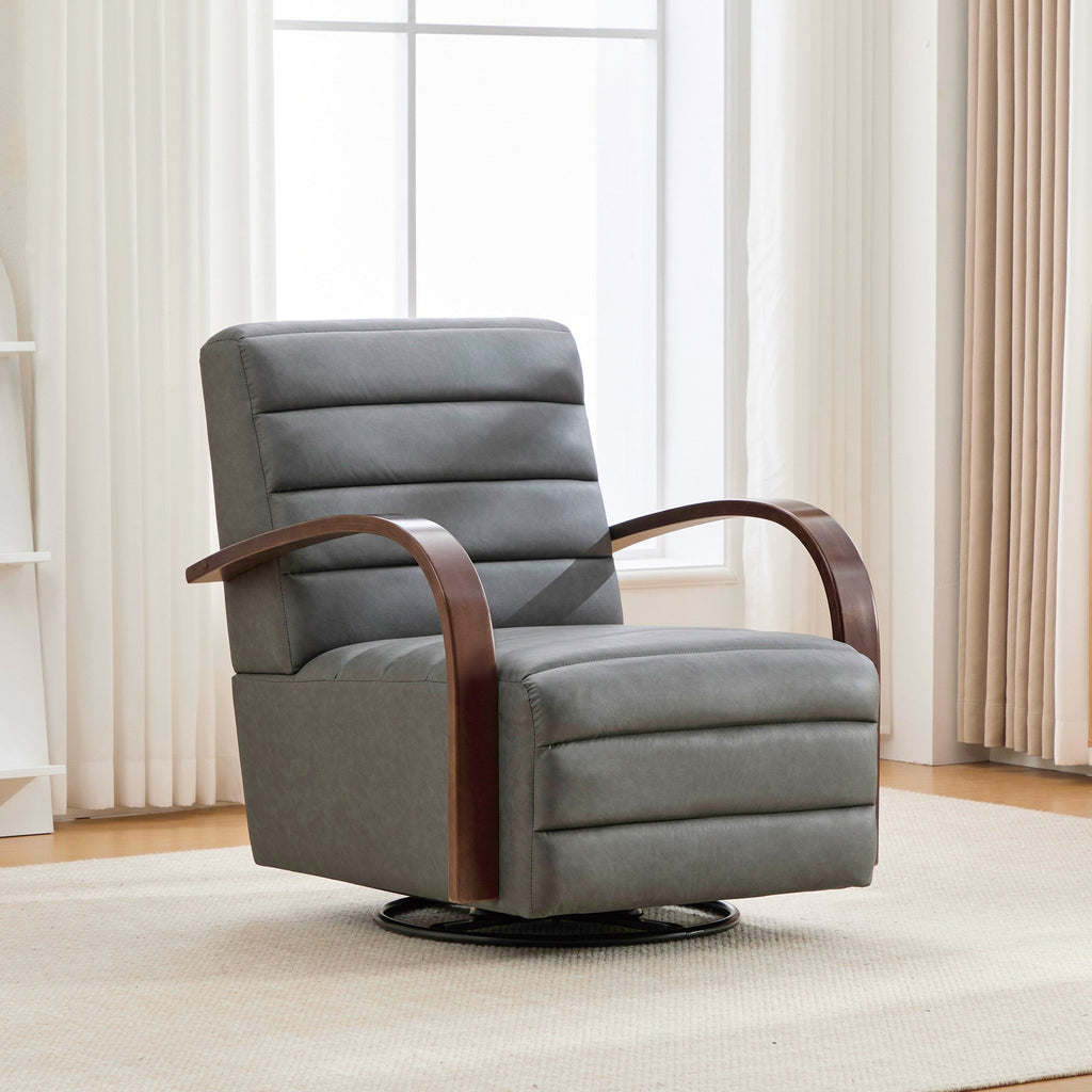 30.7" Modern Upholstered 360° Swivel Accent Chair