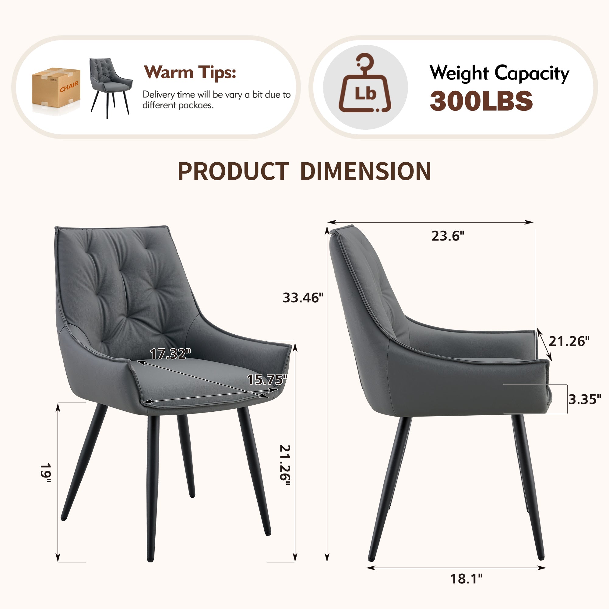 Dining Chairs Set of 2