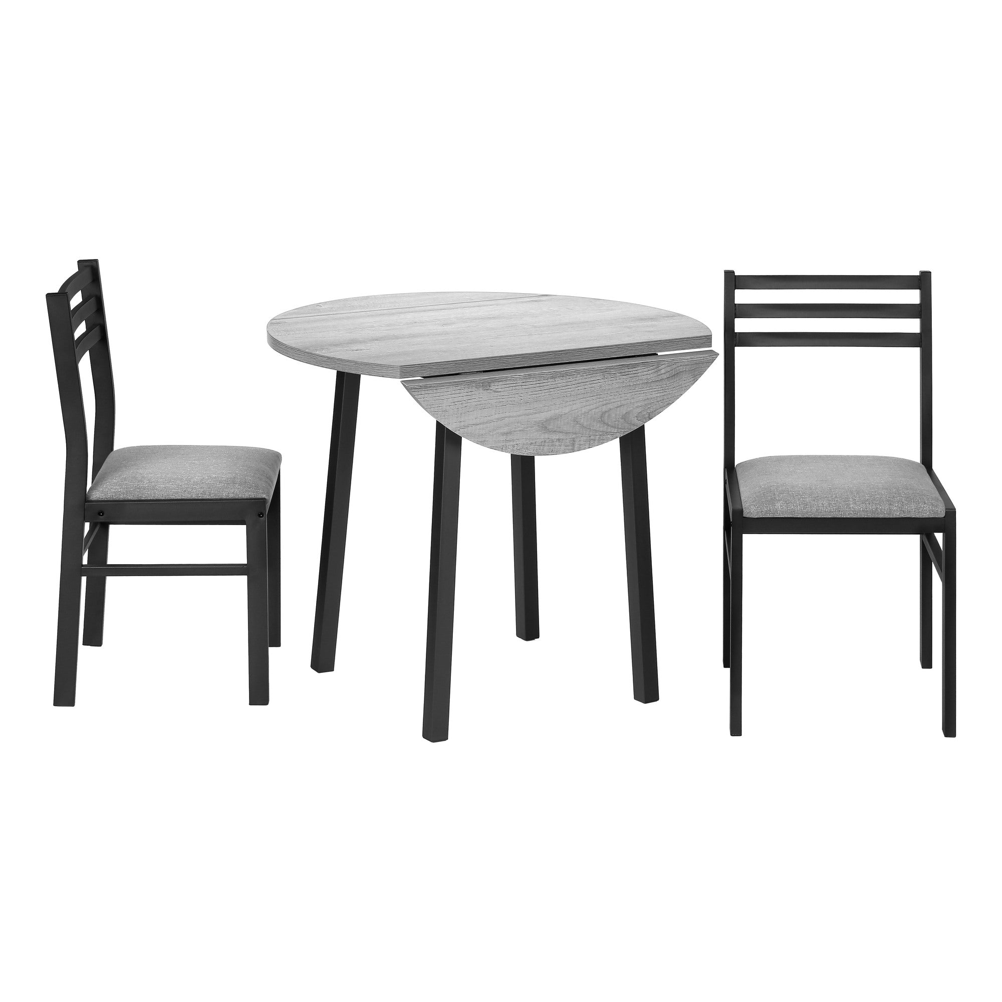 Dining Table Set, 3pcs Set, Small, 35" Drop Leaf, Kitchen