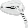 Bikers Choice 65-Up Chrome Tapered Mirrors Universal Custom Pair 488745