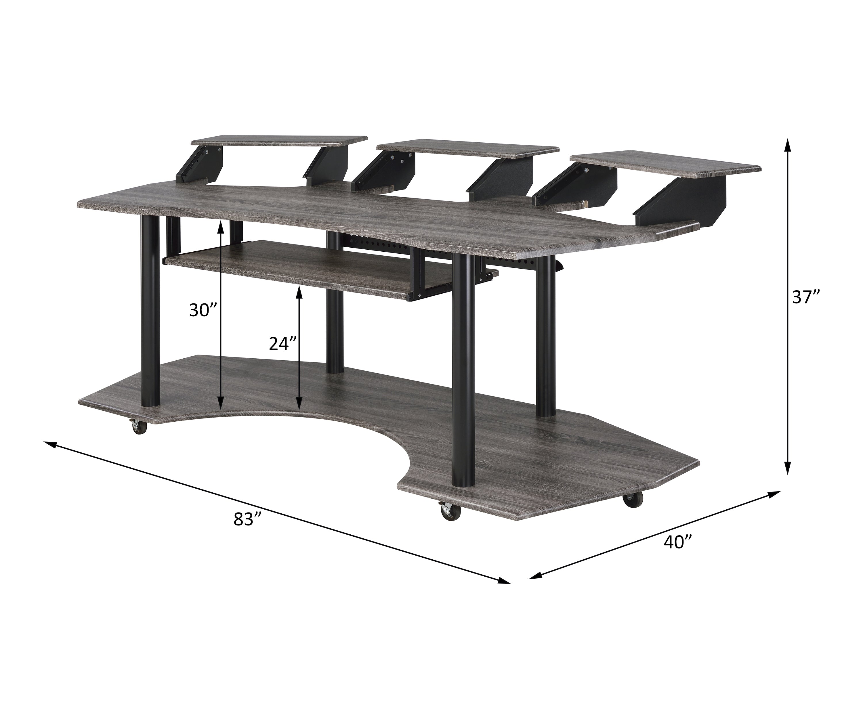 83" Eleazar Music Studio Desk