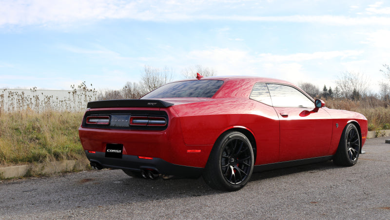 Corsa Performance 15-17 Dodge Challenger Hellcat Dual Rear Exit Extreme Exhaust w/ 3.5in