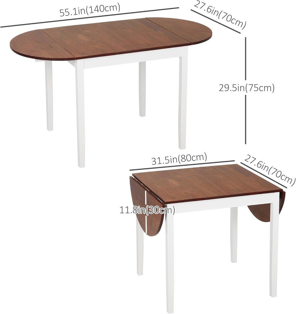 DFW Solid Wood Folding Dining Table