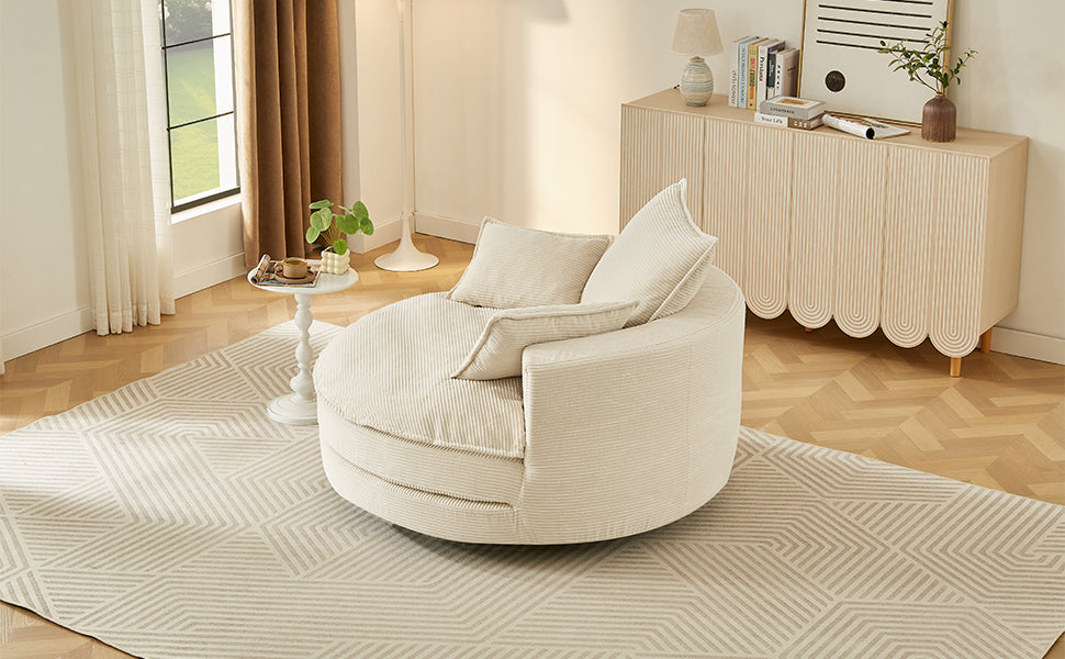 360° Swivel Sofa Chair Accent Barrel Chair