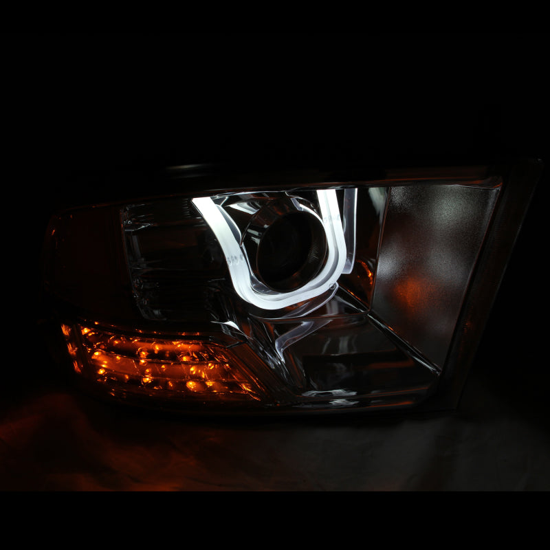 Anzo 2009-2016 Dodge Ram 1500 Projector Headlights w/ U-Bar Chrome