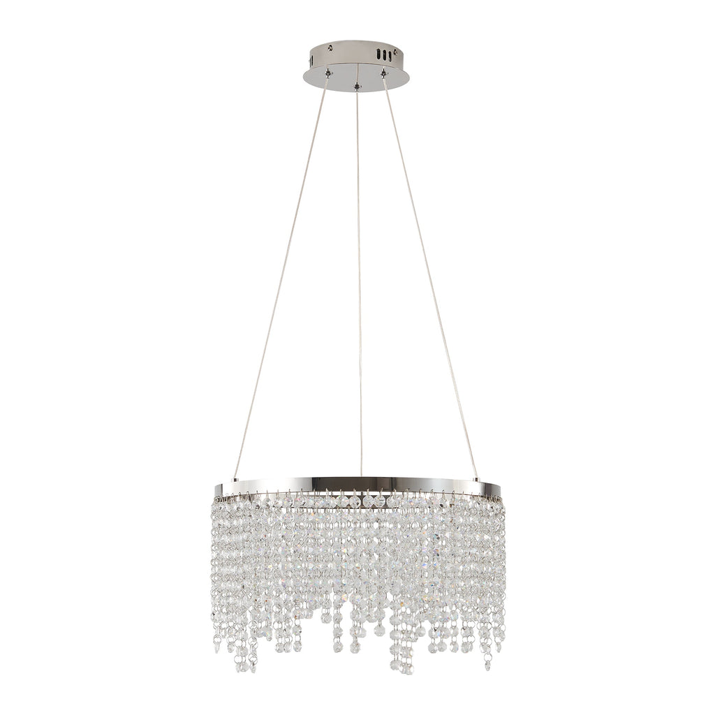 16-Inch Luxury Crystal LED Chandelier