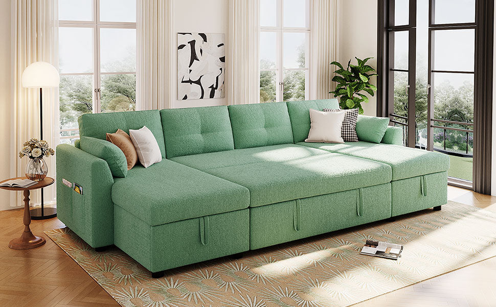 Premium Modern Sectional Sofa U-shaped Sleeper Sofa