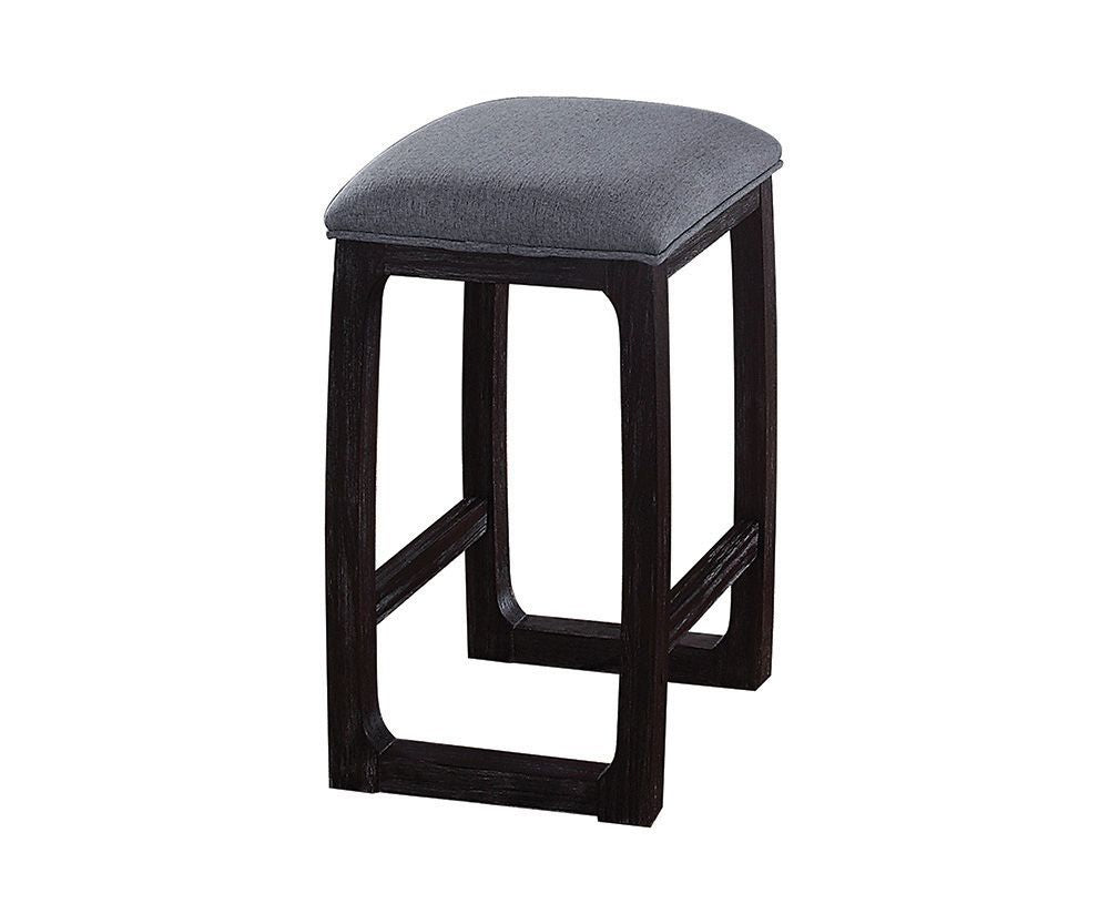 Razo Fabric & Weathered Counter Height Stool