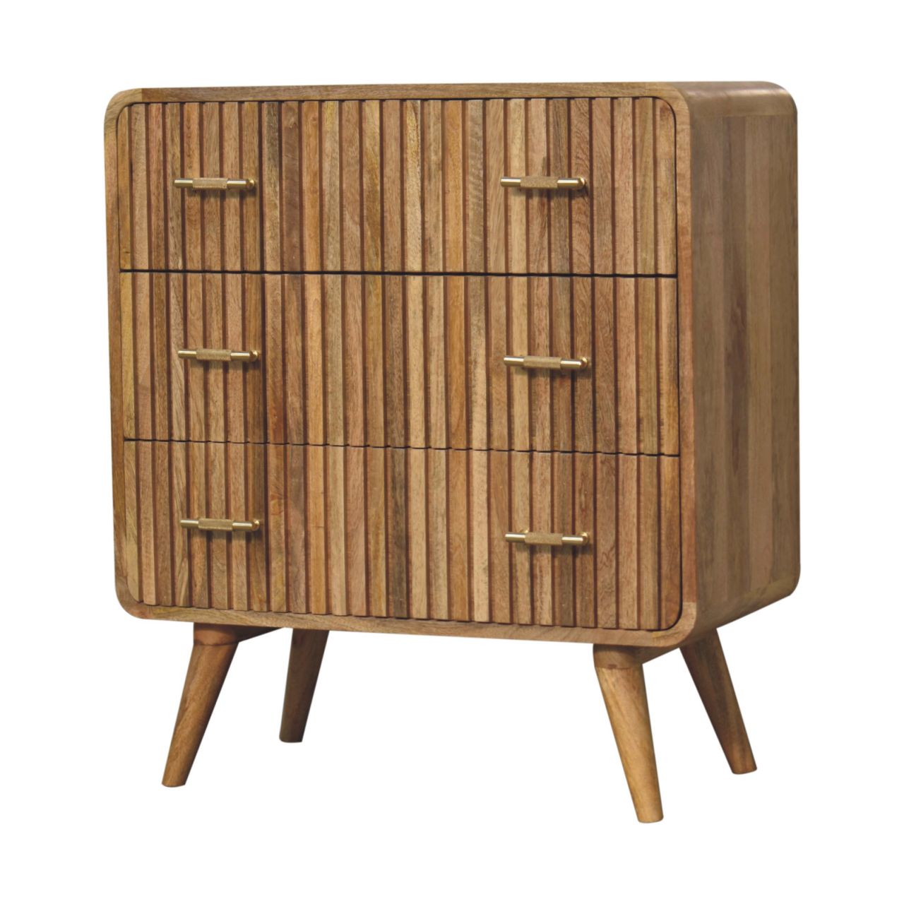 T-bar Ridged Chest, 3-Drawers