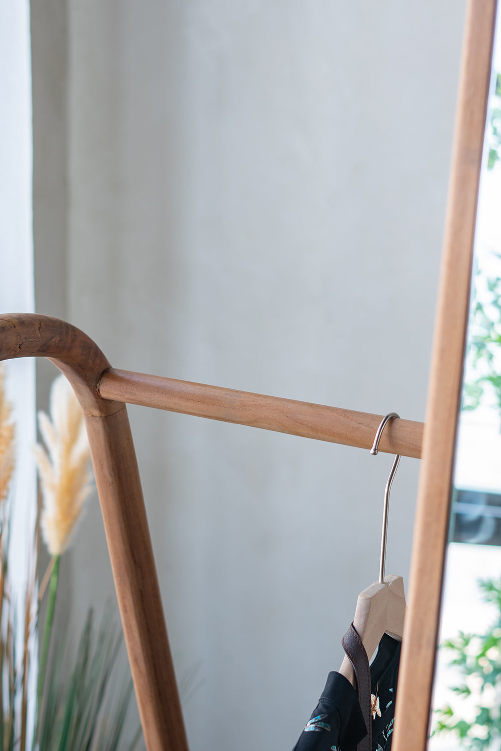 38" x 23" x 71.5" Clothes Hanger With Mirror - Large
