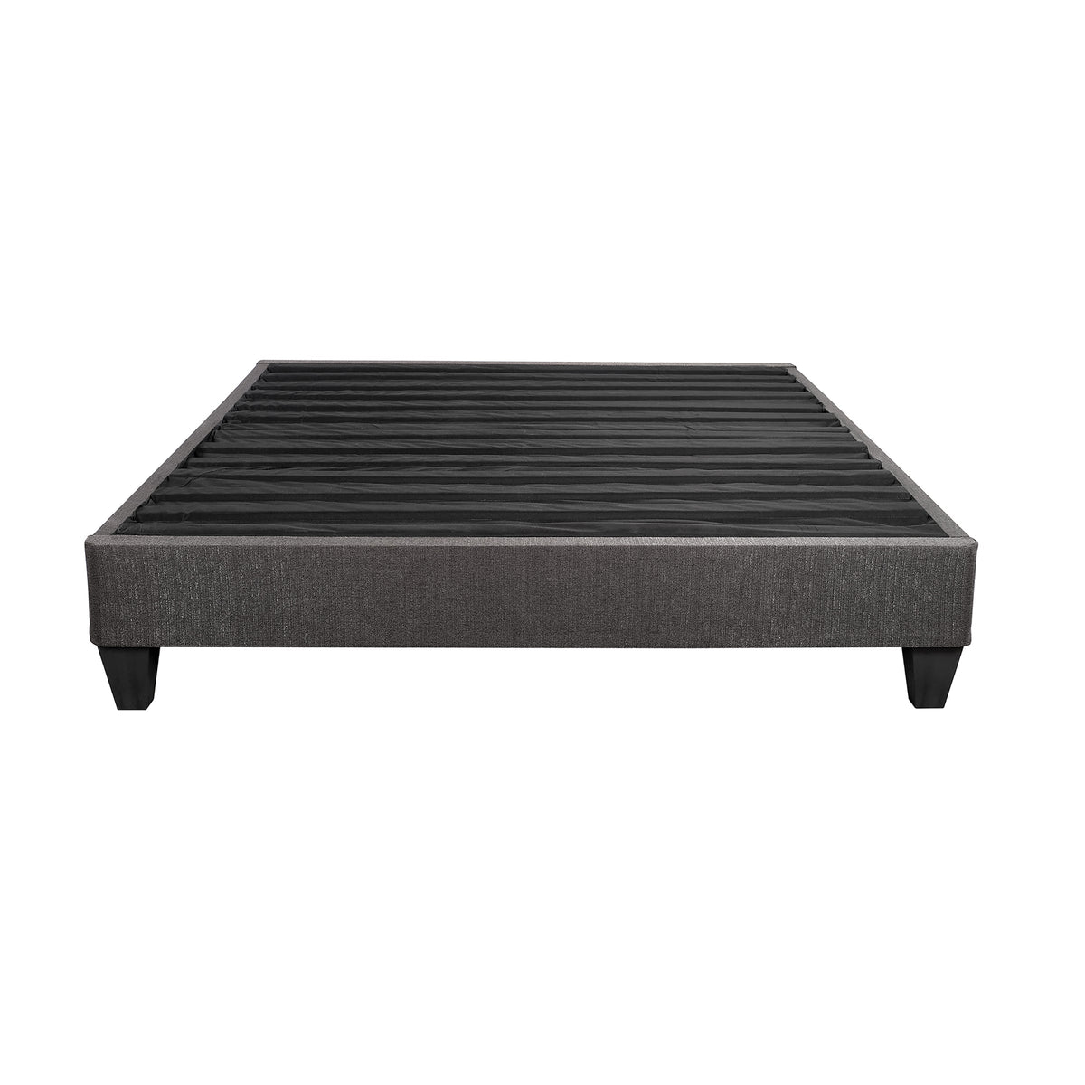Contemporary 14 in. Platform Mattress Foundation, King Size Upholstered Bed Frame Base
