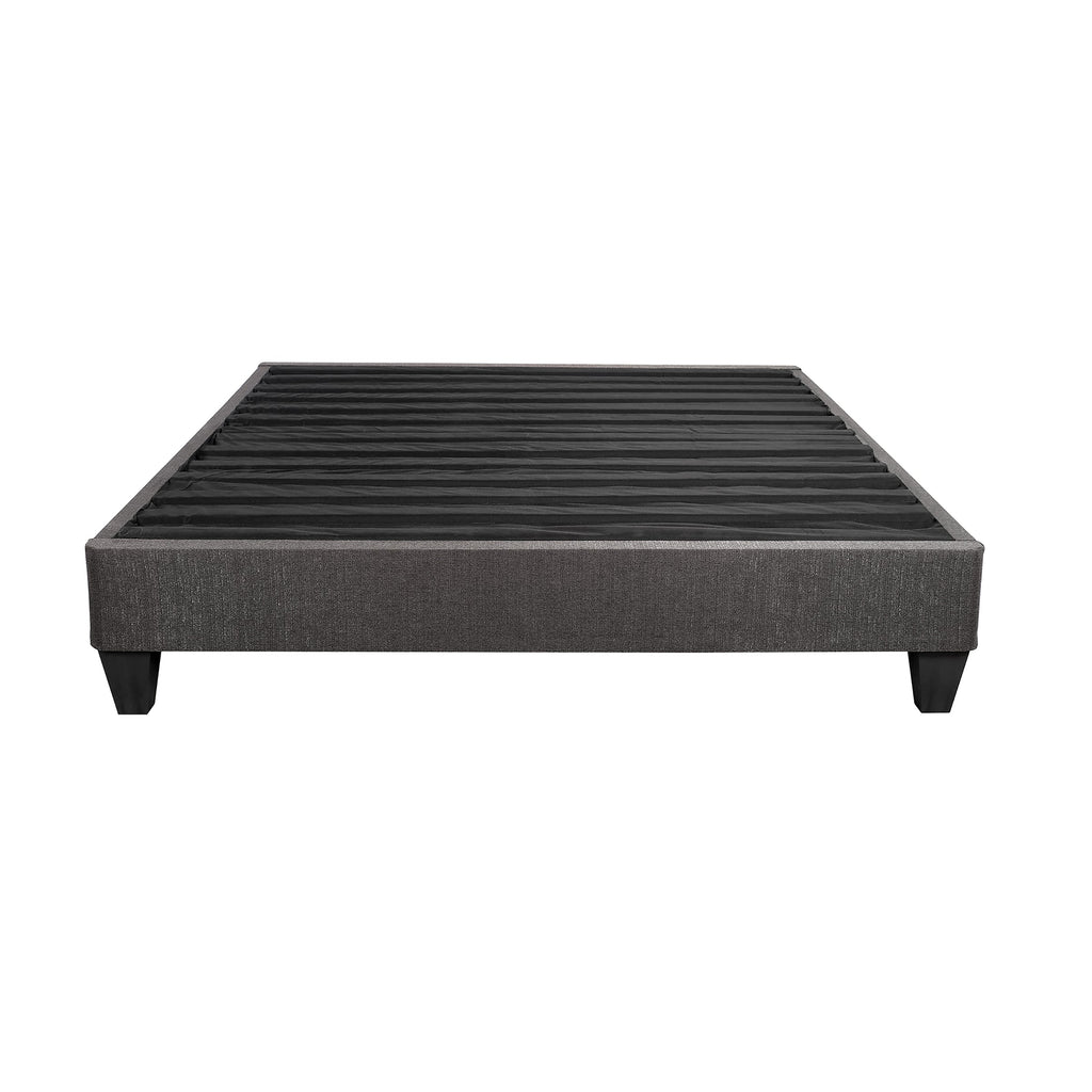 Contemporary 14 in. Platform Mattress Foundation, Twin Size Upholstered Bed Frame Base