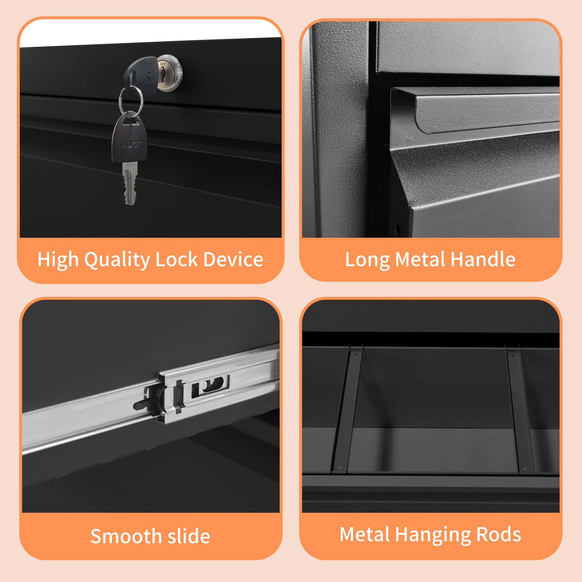 Lateral File Cabinet 4 Drawer