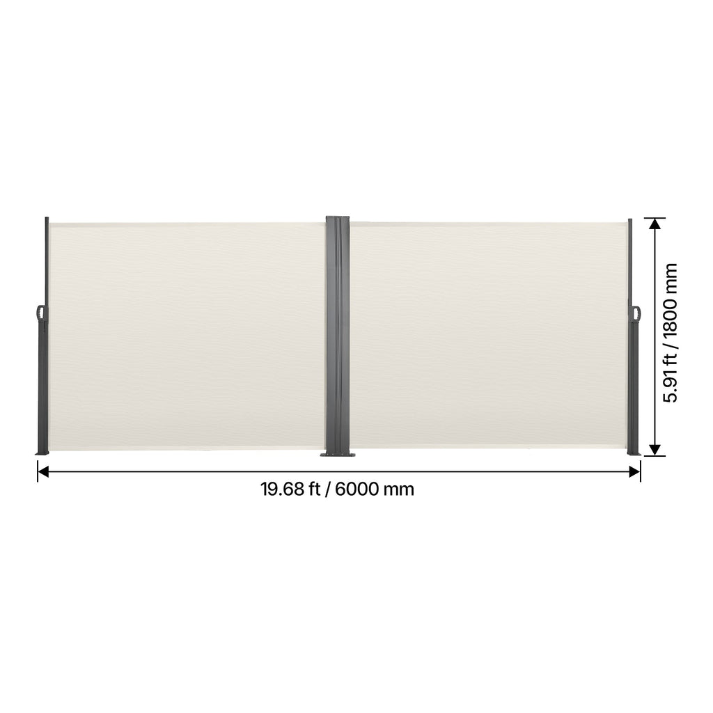 Retractable Side Awning, 71" x 236"