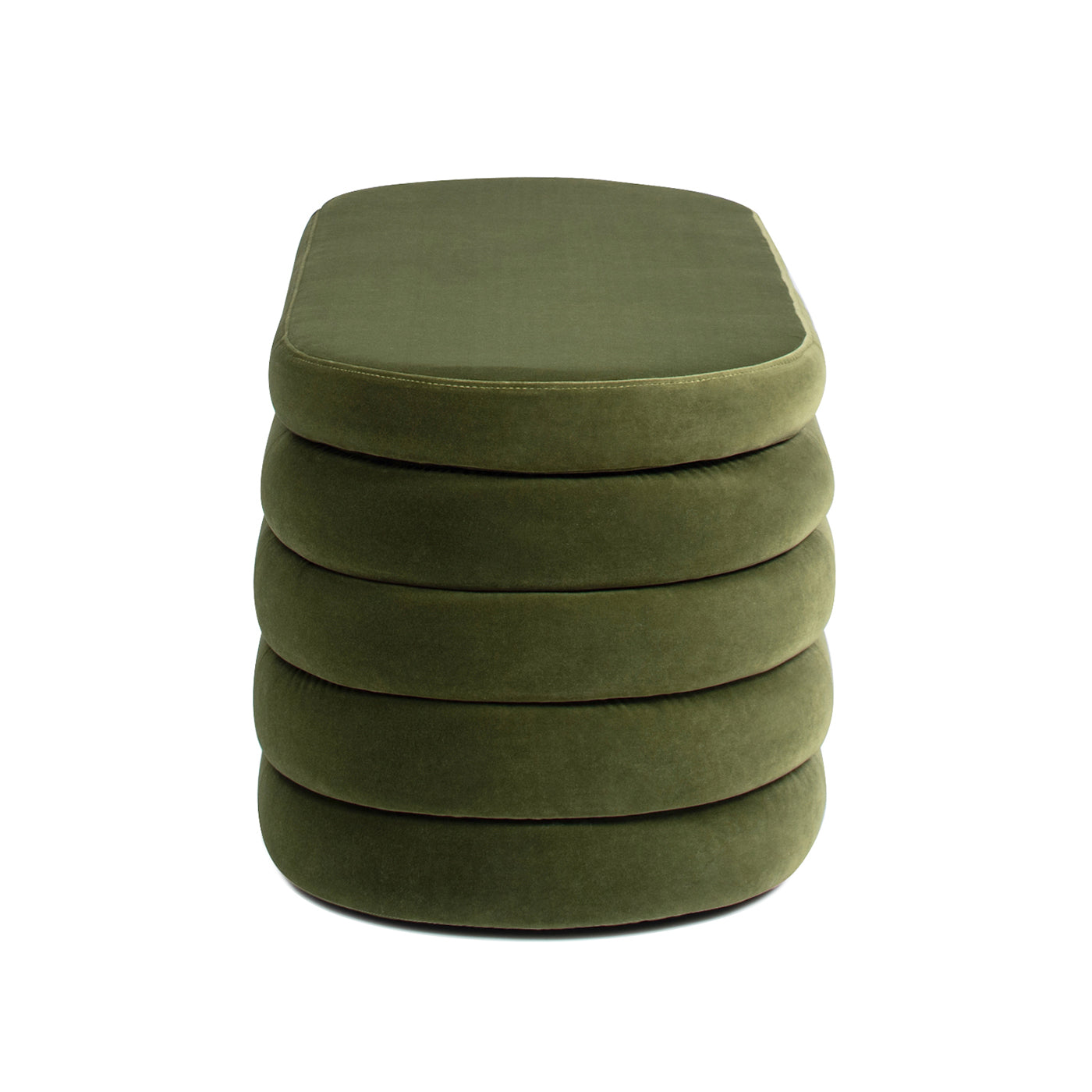 Fuji 49" Upholstered Oval Storage Bench
