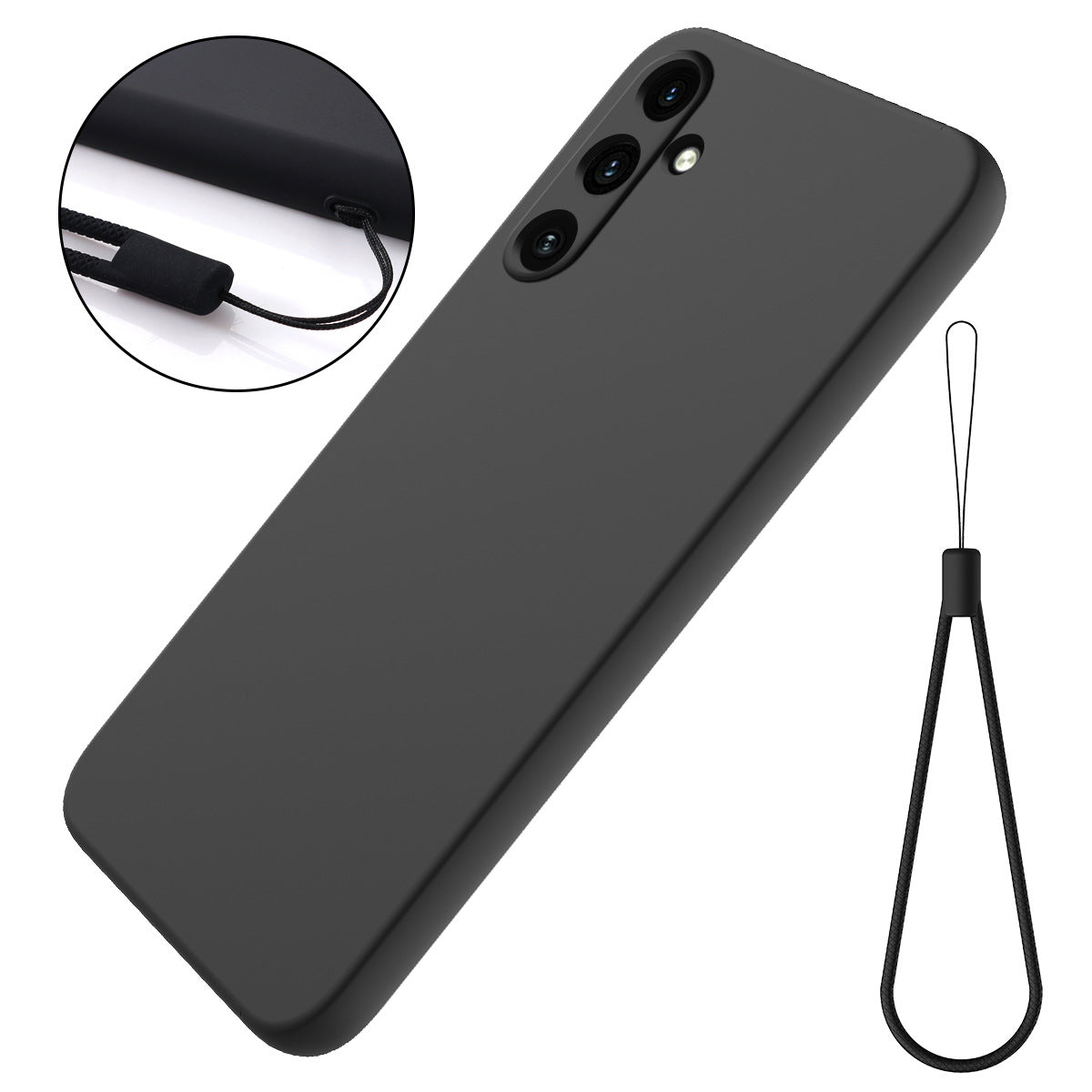 Solid-color Minimalist Soft Liquid Silicone Case
