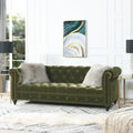 Alto 88" Tufted Chesterfield Sofa, Olive