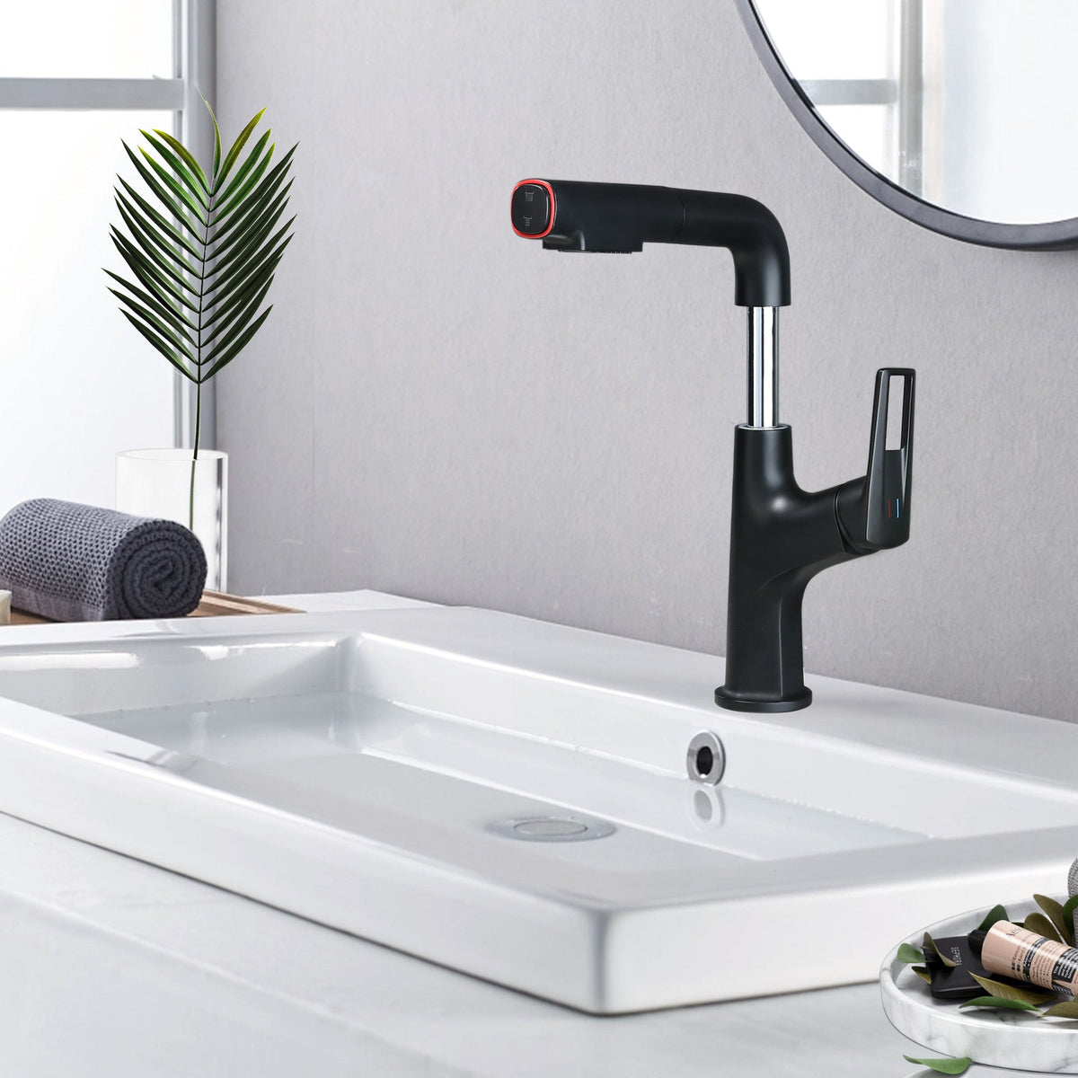 Matte Black Bathroom Sink Faucet