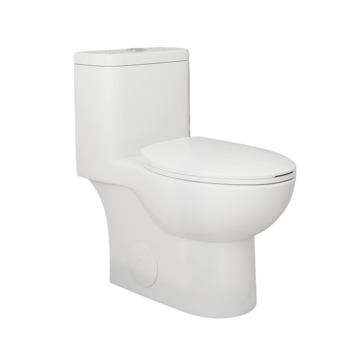 Tornado Flush One-Piece Toilet with Comfort Chair Seat