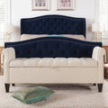 Jacqueline 57.5" Tufted Roll Arm Storage Bench