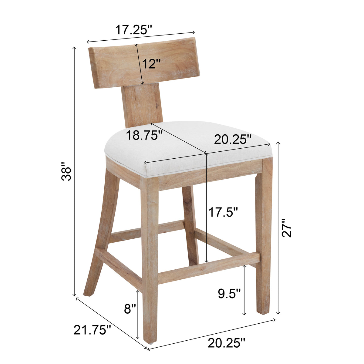 27" Counter Stools Set of 2