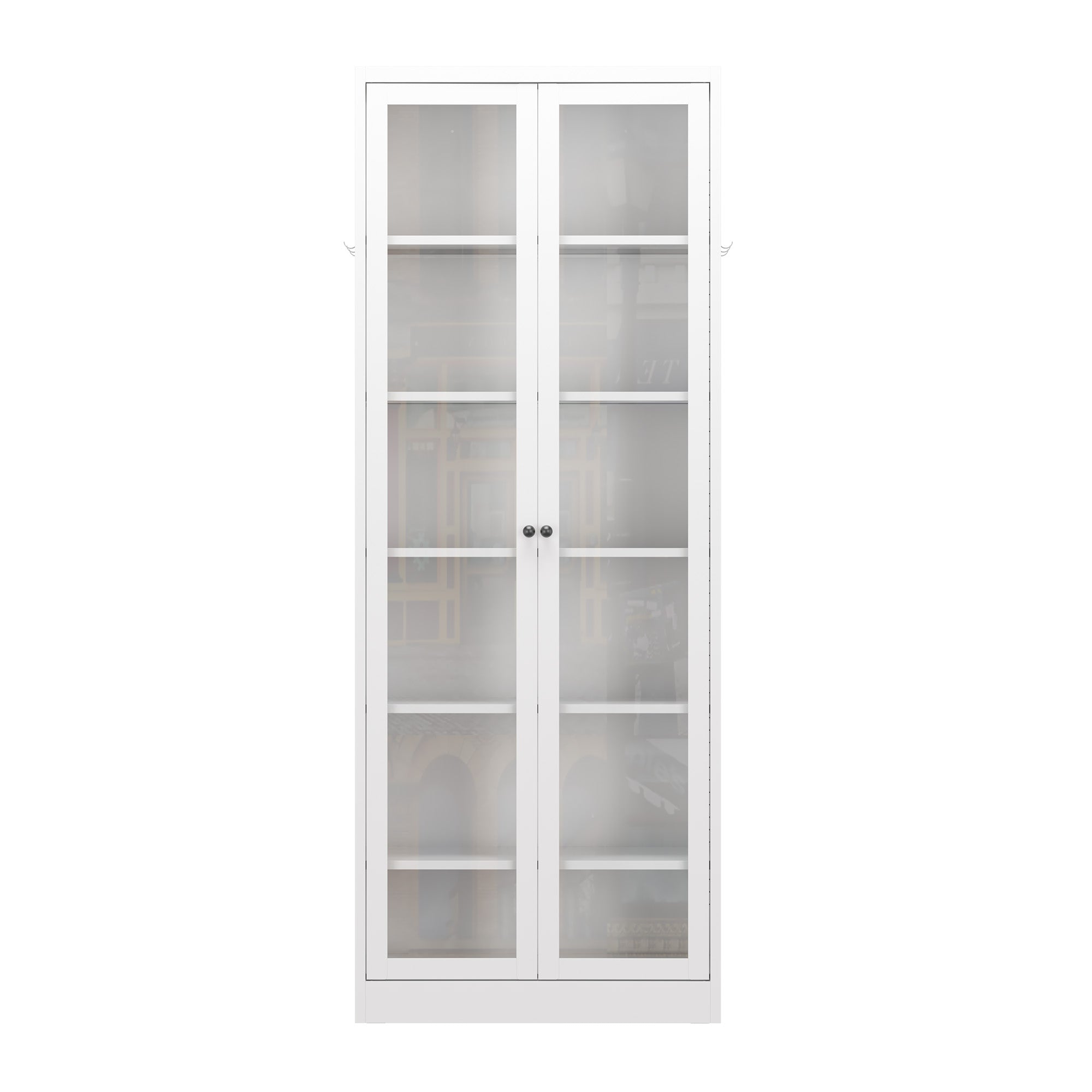 Metal Kitchen Pantry Cabinet - 72" Tall Storage with 5 Adjustable Shelves