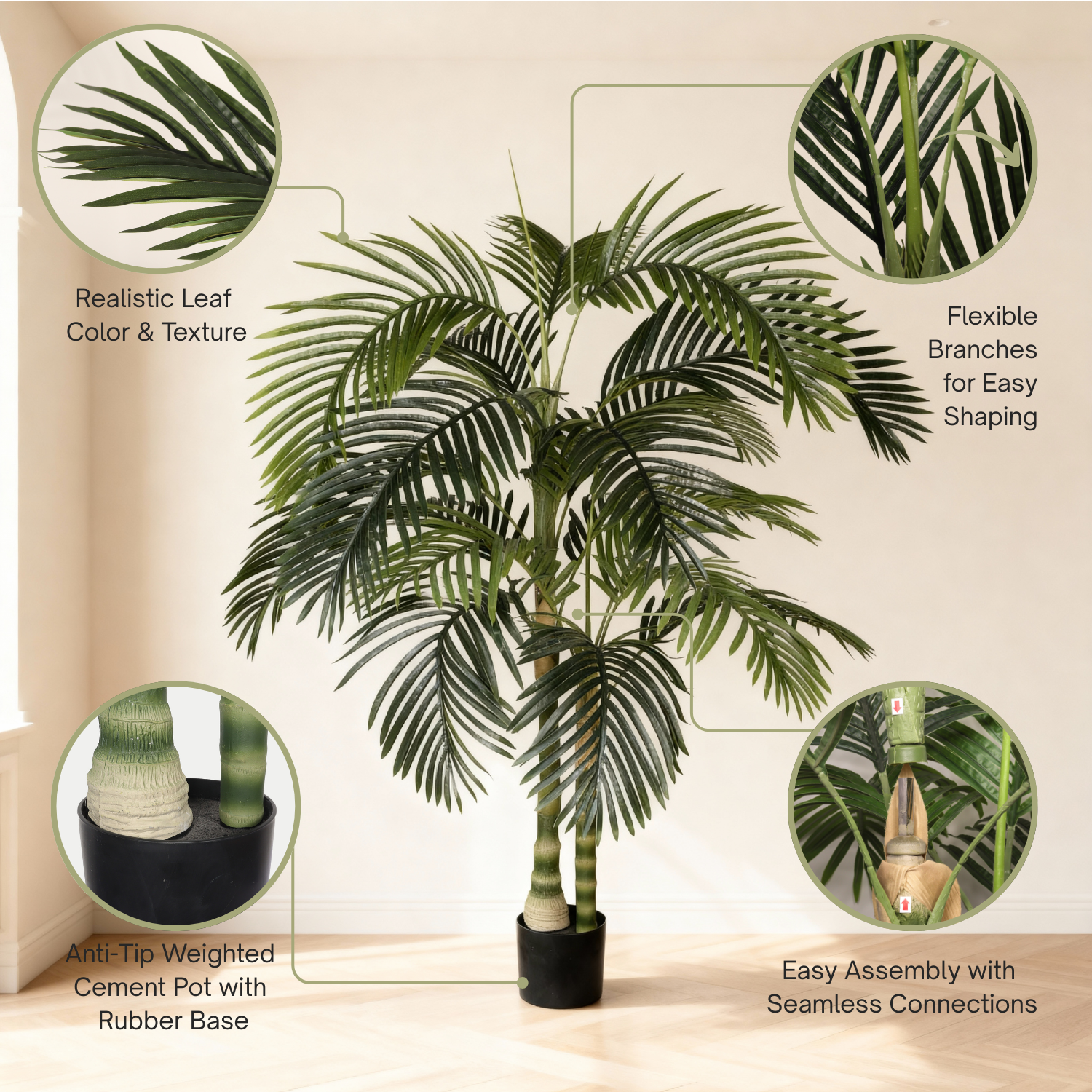 6FT Artificial Palm Tree