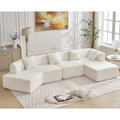 Modern Minimalist 140" L-Shape Couch