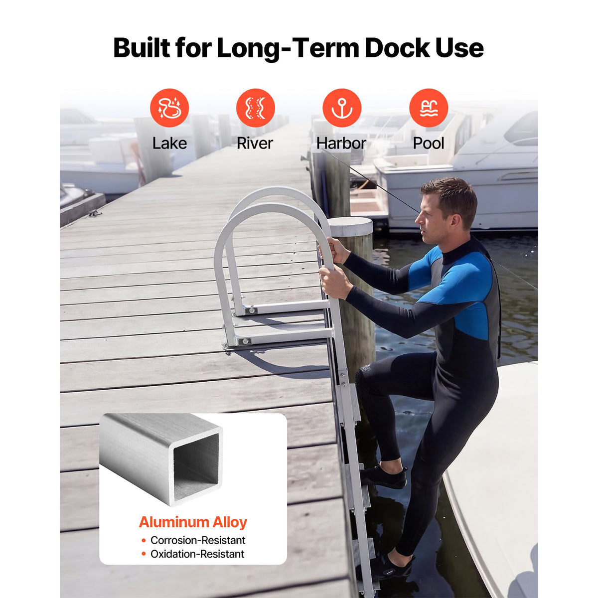 Removable Dock Ladder - 4 Steps