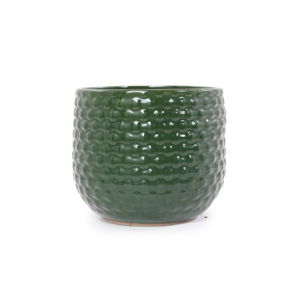 Handmade Glazed Ceramic Planter Set of 3