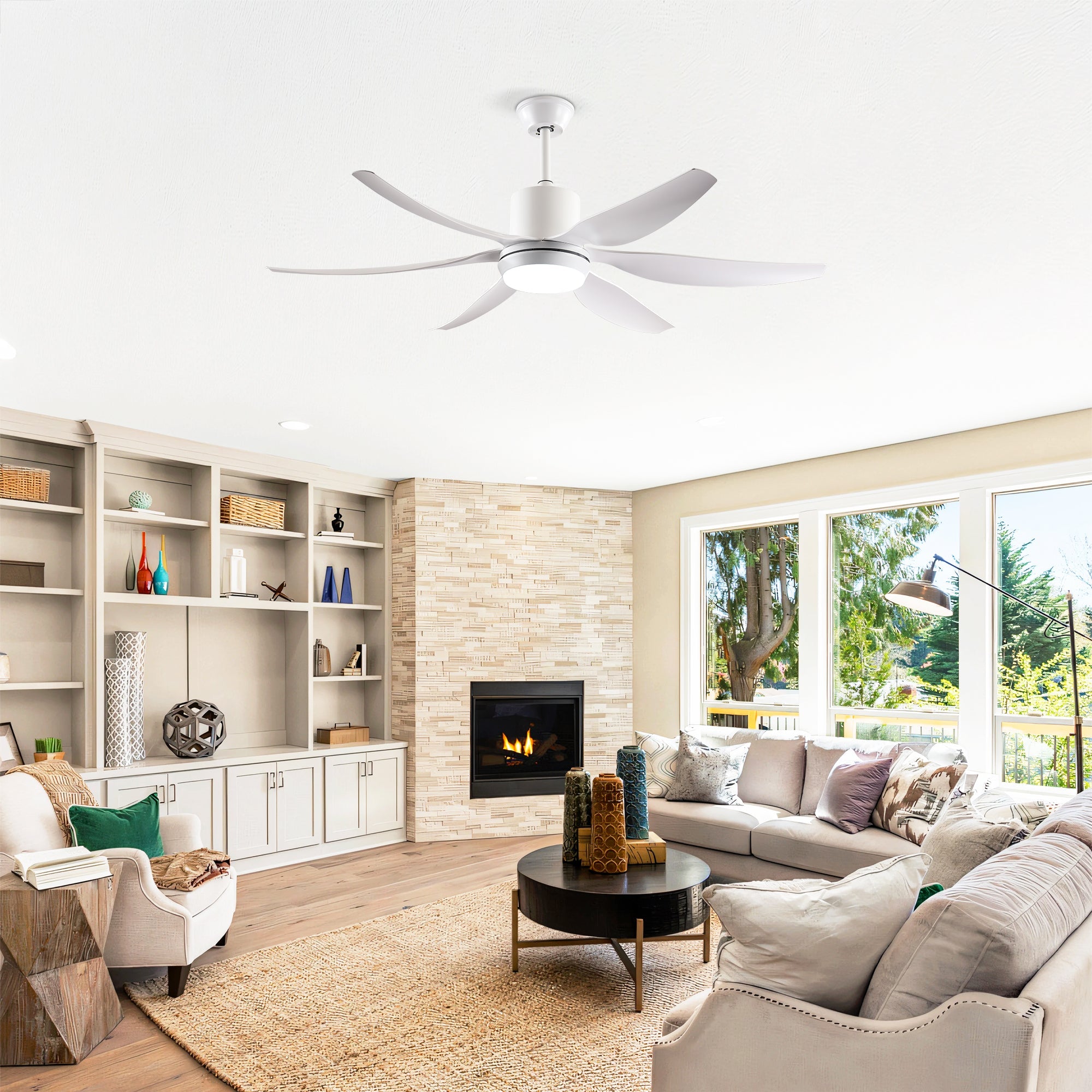 56-Inch Ceiling Fan With Light Kit