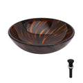 Bathroom Artistic Tempered Glass Vessel Bathroom Sink