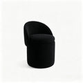 Upholstered Makeup Stool with Storage