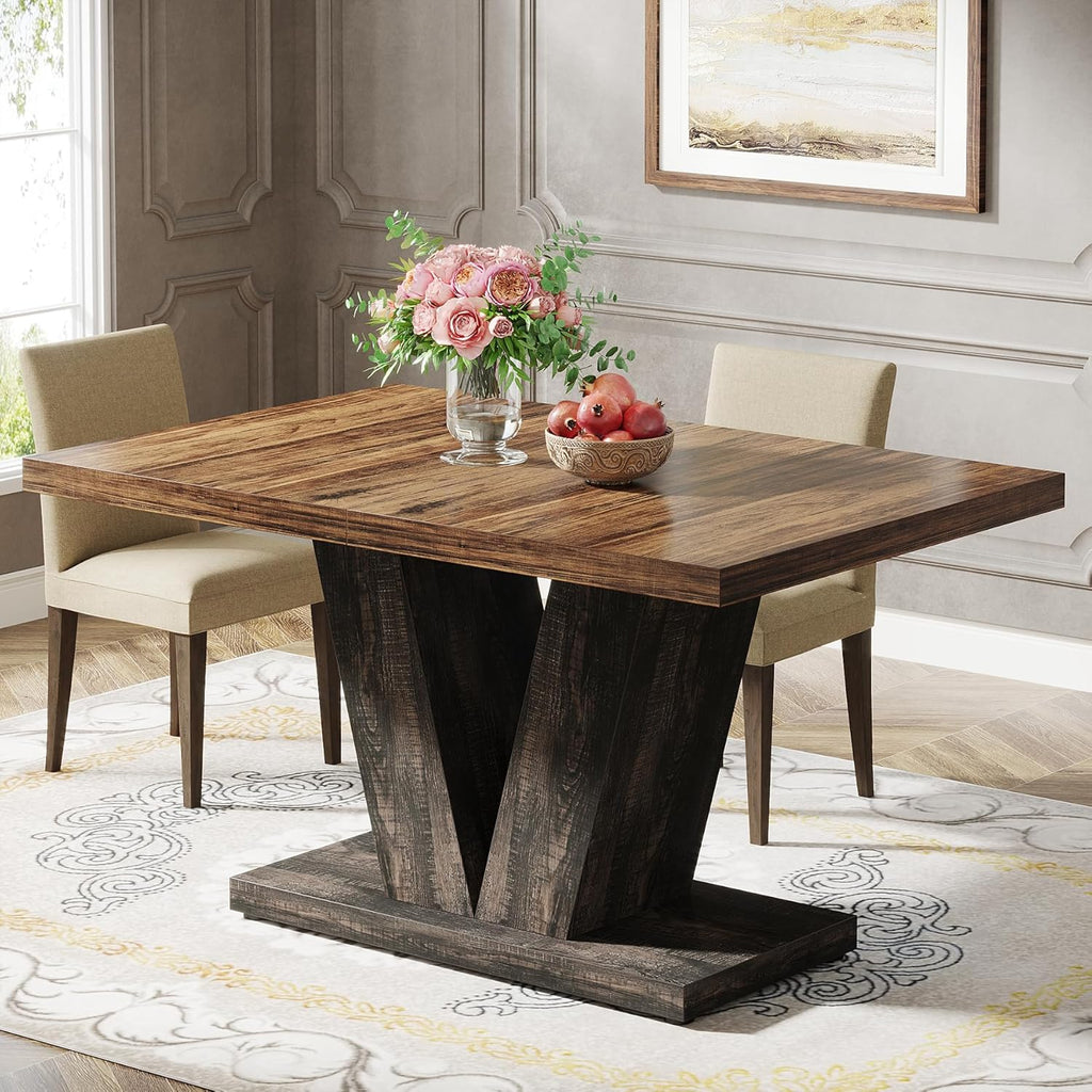 47" Farmhouse Dining Table for 4-6