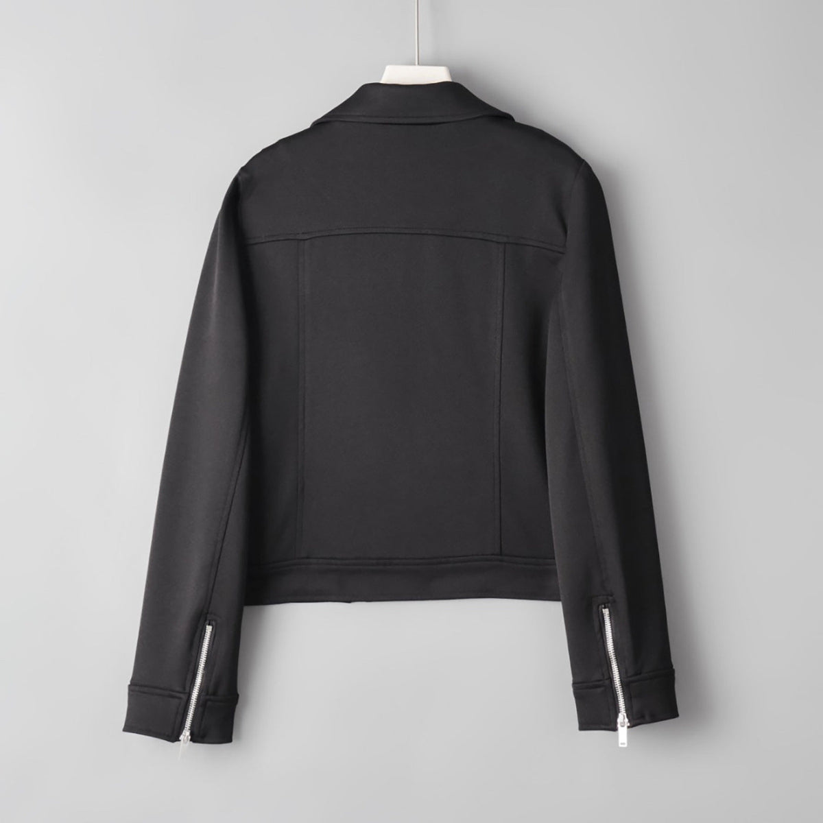 Versatile Short, Cool Biker-style Jacket For Women
