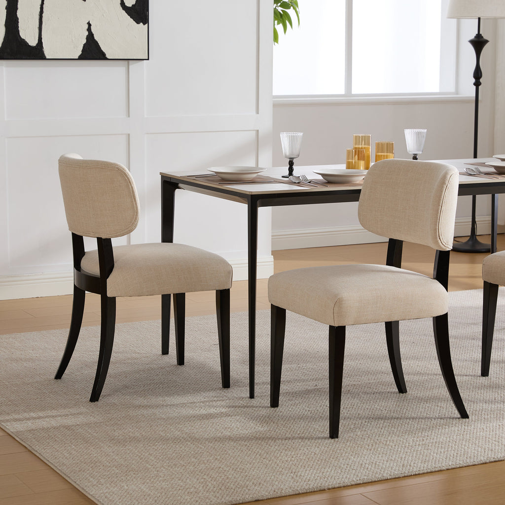 Wooden Dining Chairs Set of 2