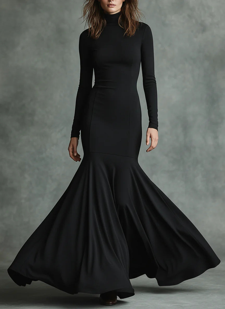 European And American Autumn And Winter High-End New Fishtail Dress
