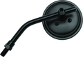 BikeMaster 3in Adjustable Round Mirror 10mm - Each - Black 600803