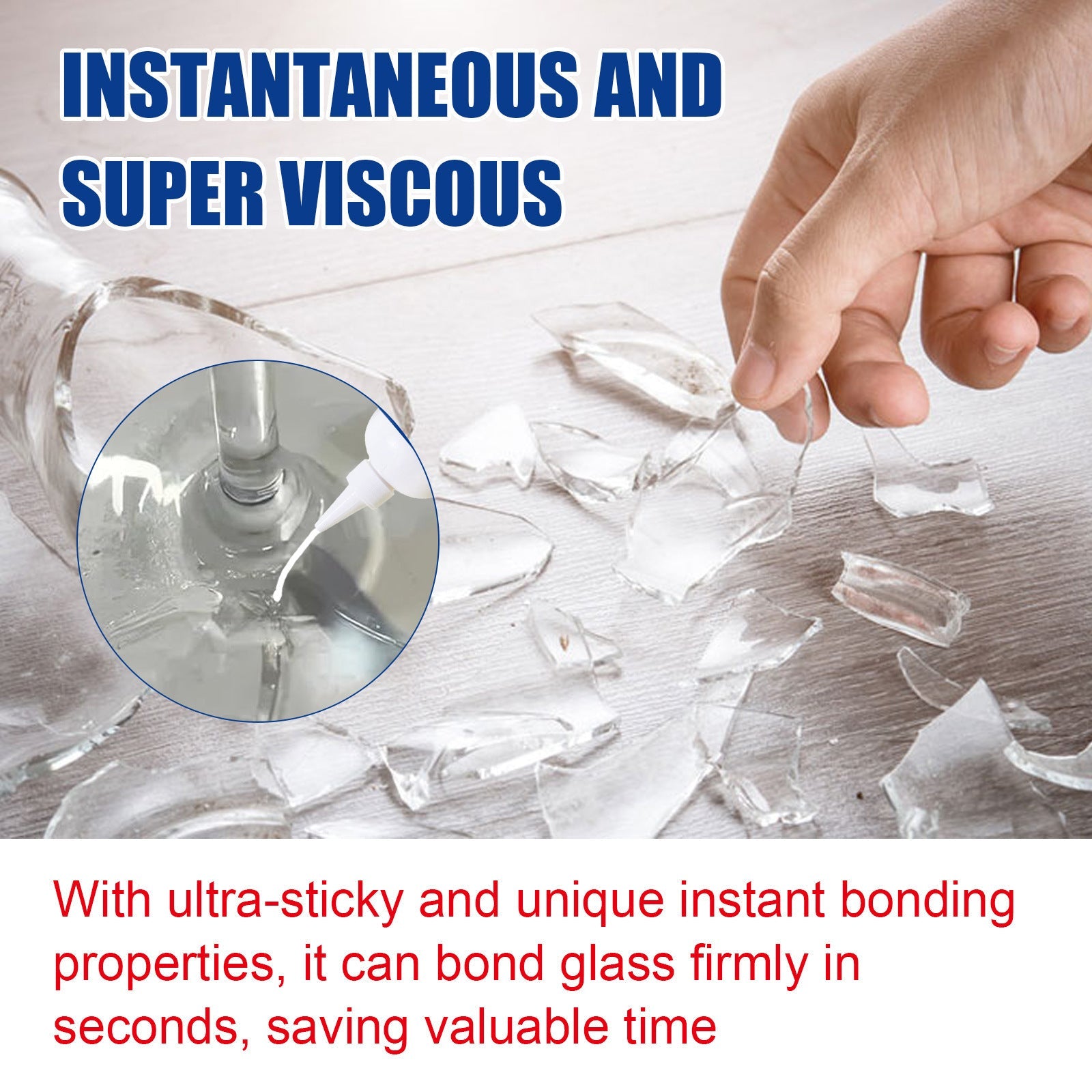 Cross-Border Jaysuing Glass Care Glue Glass Ceramic Quick Bonding Care Multifunctional Acrylic Adhesive
