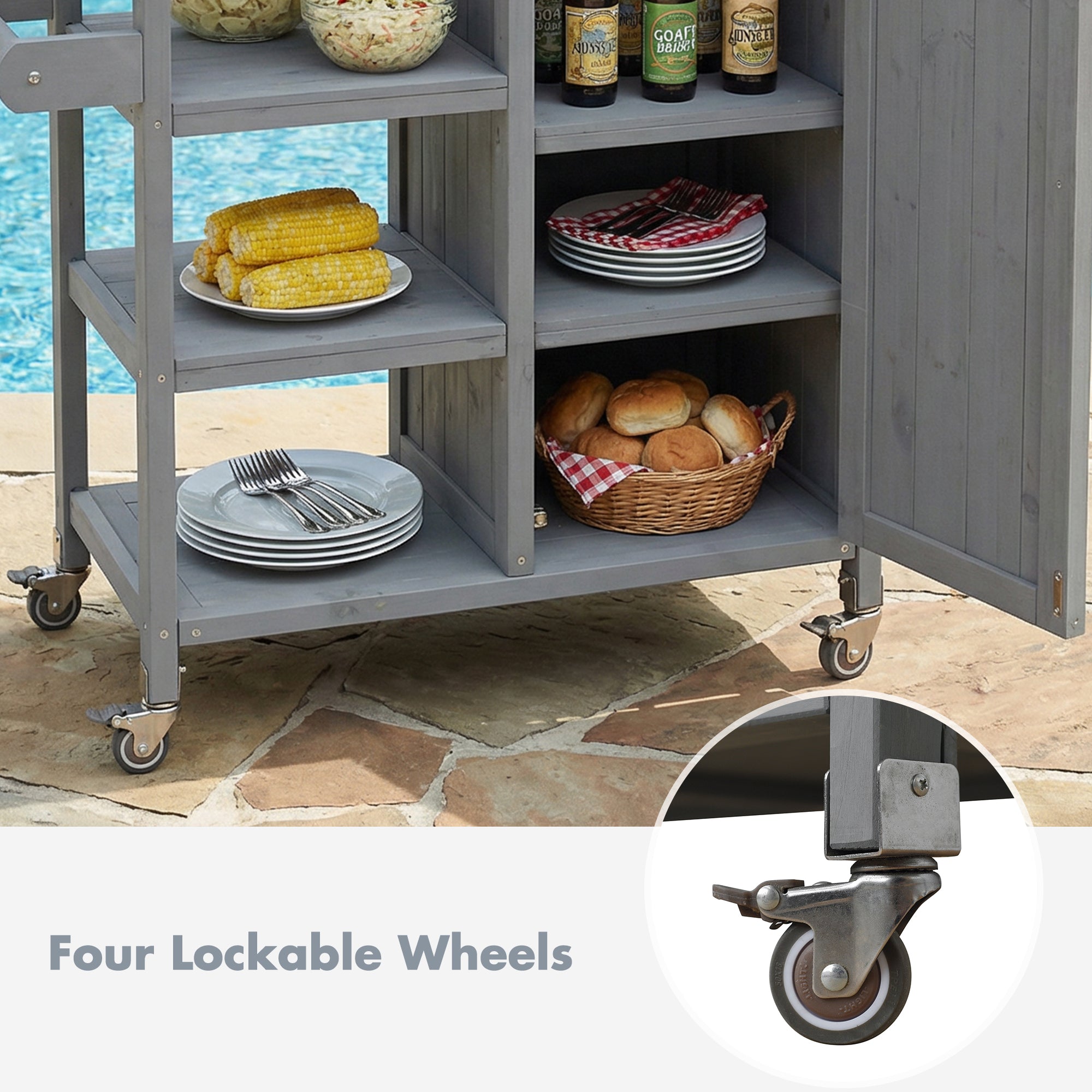 Foldable Outdoor Kitchen Island