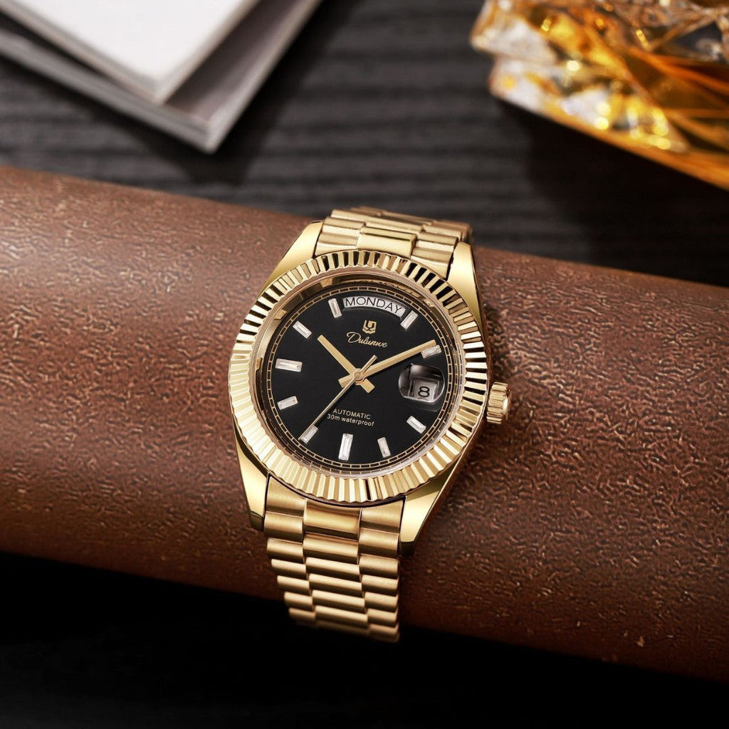 Dual-calendar Automatic Mechanical Mens Watch