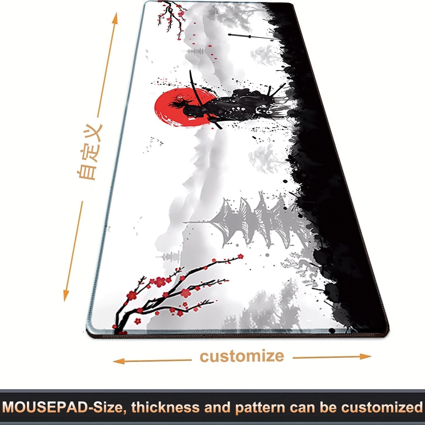 Japanese Samurai Esports Office Game Mouse Pad